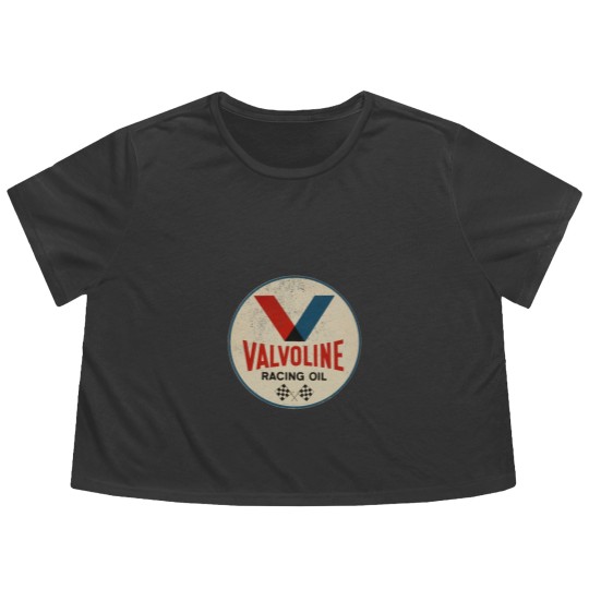 Discover Valvoline Racing Sign Flowy Cropped Tees