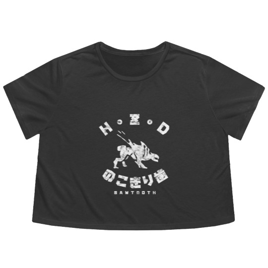 Discover Horizon Zero Dawn Sawtooth Kanji Flowy Cropped Tees