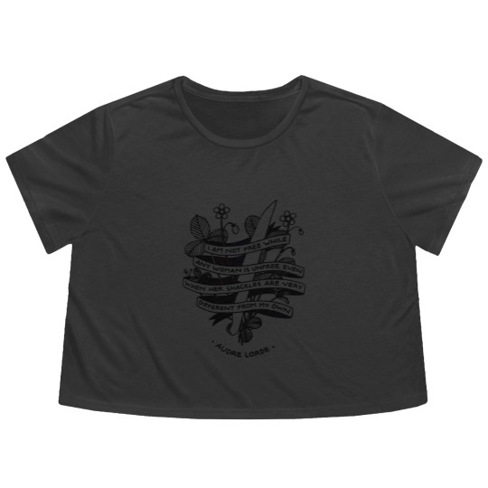 Discover Audre Lorde Feminist Quote Flowy Cropped Tees - 50% of Profits to the Abortion Care Network