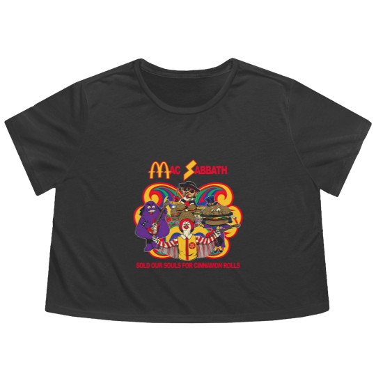 Discover Mac Sabbath Flowy Cropped Tees
