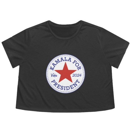 Discover Kamala Harris For President 2024 Flowy Cropped Tees