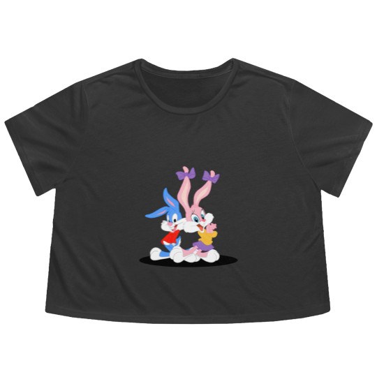 Discover Buster and Babs Bunny Flowy Cropped Tees