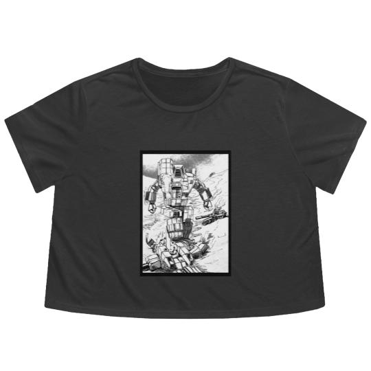 Discover Mechwarrior Blast Flowy Cropped Tees