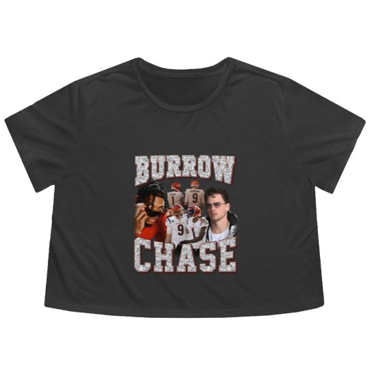 Discover Ja'Marr Chase Joe Burrow Flowy Cropped Tees, Ja'Marr Chase Joe Burrow Vintage Flowy Cropped Tees,  chase burrow Flowy Cropped Tees