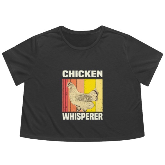 Discover Chicken Chicken Chicken Whisperer Chicken Farmer Gift Flowy Cropped Tees