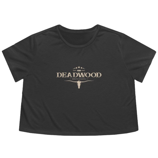 Discover deadwood south dakota 1876, a vintage and timeless keepsake premium t Flowy Cropped Tees