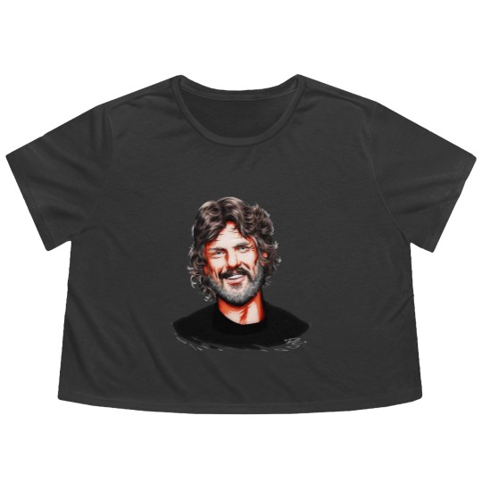 Discover Kris Kristofferson - An illustration by Paul Cemmick Flowy Cropped Tees