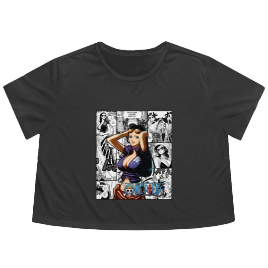 Discover Nico robin Flowy Cropped Tees