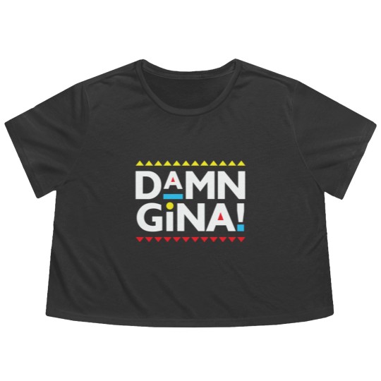 Discover Martin-Damn Gina Flowy Cropped Tees