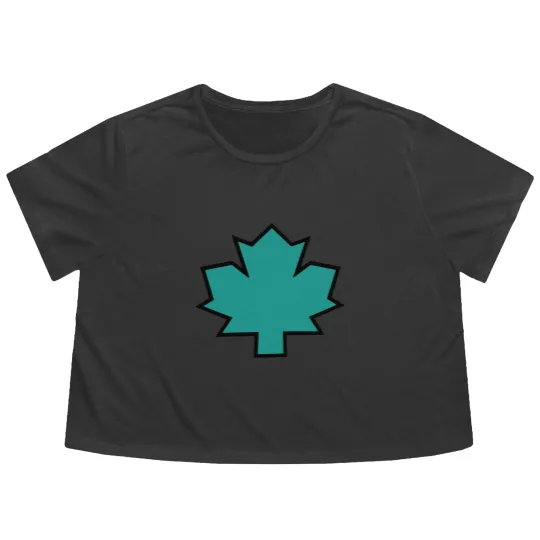 Discover Total Drama Island Owen Maple Leaf Emblem Classic Flowy Cropped Tees