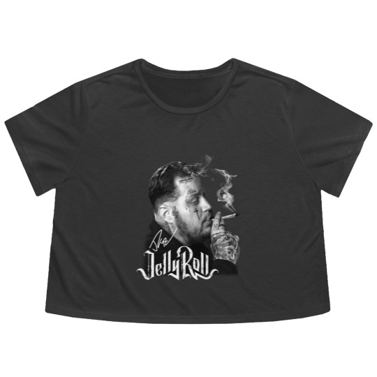 Discover Jelly Roll Flowy Cropped Tees, Jelly Roll Country Music Flowy Cropped Tees, Jelly Roll Addiction Fan Flowy Cropped Tees
