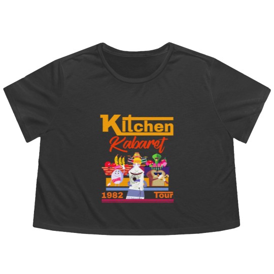 Discover 1982 Kitchen Kabaret Tour Flowy Cropped Tees Flowy Cropped Tees
