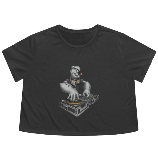 Discover DJ Popeye Flowy Cropped Tees