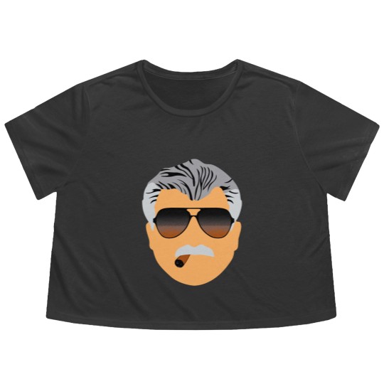 Discover MIKE DITKA FACE CHICAGO Flowy Cropped Tees