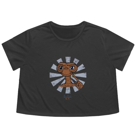 Discover ET Extra Terrestrial Retro Japanese - Et - Flowy Cropped Tees