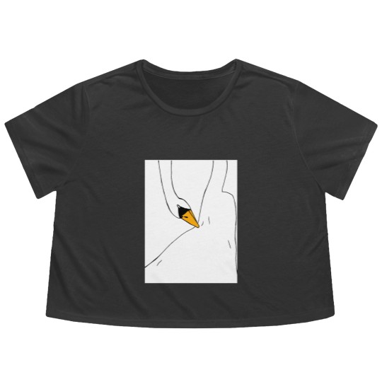 Discover Swan Dress (Bjork) Graphic Flowy Cropped Tees