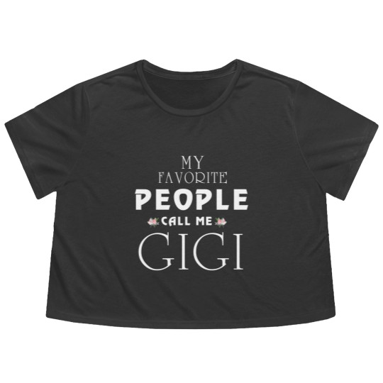 Discover My Favorite People Call Me Gi Gi Flowy Cropped Tees