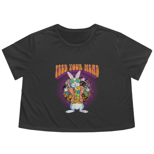 Discover WHITE RABBIT BY GRACE SLICK Flowy Cropped Tees