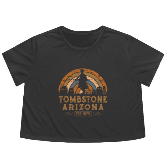 Discover tombstone Arizonna az retro style wild west gift Flowy Cropped Tees