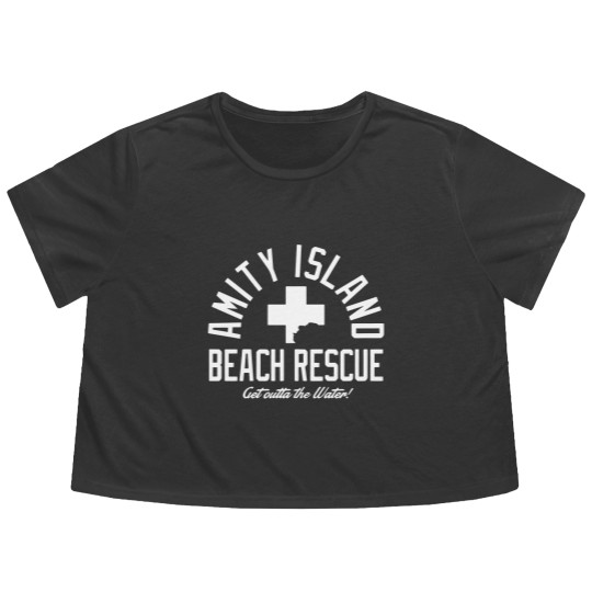 Discover Amity Island Beach Rescue - Amity Island Beach Rescue - Flowy Cropped Tees