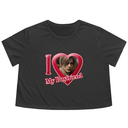 Discover I Love My Boyfriend Leon Kennedy Flowy Cropped Tees