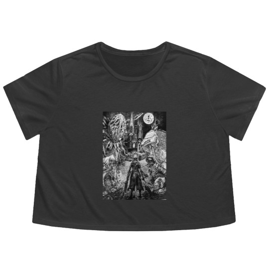 Discover Bloodborne Flowy Cropped Tees