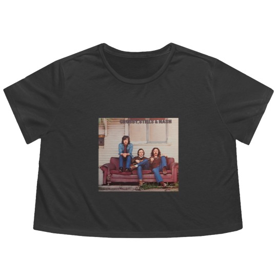Discover Crosby Stills Nash - Crosby Stills Nash 1969 Flowy Cropped Tees