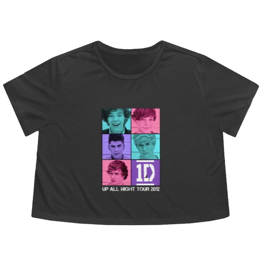 Discover Up All Night Tour 2012 Harry selfie One direction Flowy Cropped Tees Merch