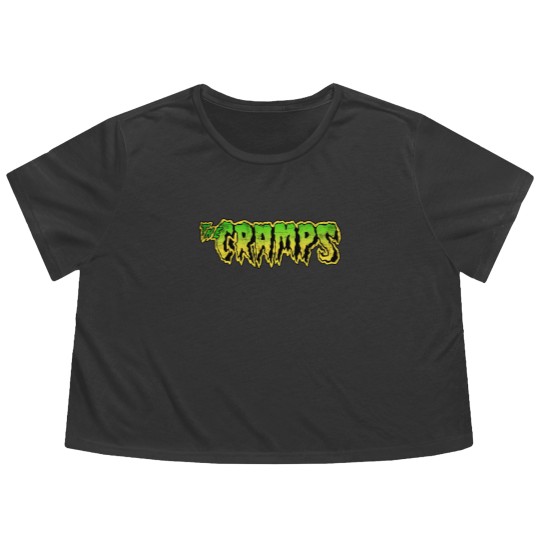Discover the cramps logo Flowy Cropped Tees
