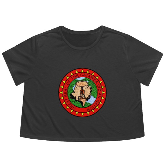 Discover Great Seal of Catawba Indian Nation Flowy Cropped Tees