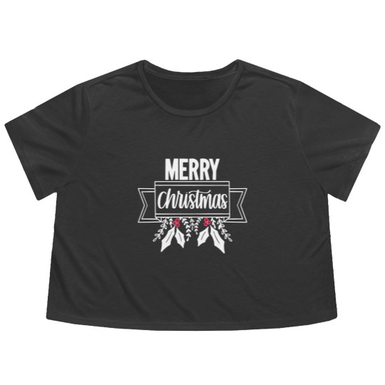 Discover Merry Flowy Cropped Tees, Merry Christmas Flowy Cropped Tees, Womens Christmas Flowy Cropped Tees, Christmas Gifts