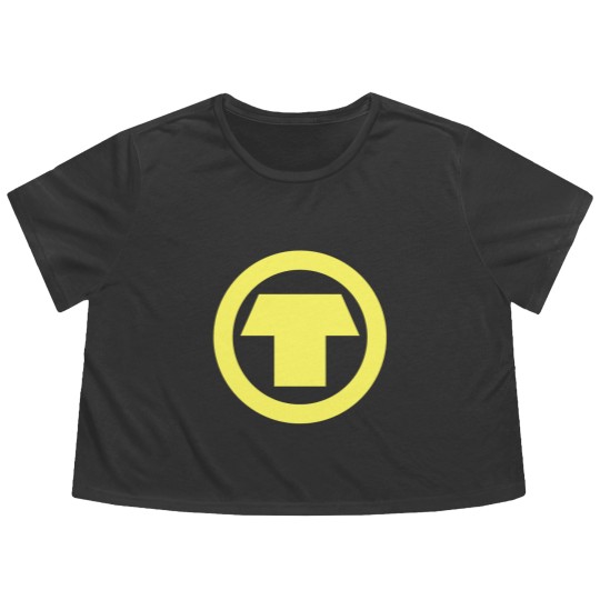 Discover Terra Teen Titans  Symbol Flowy Cropped Tees