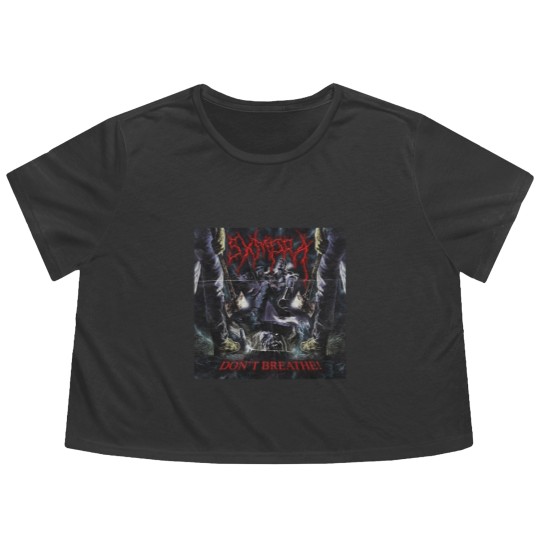 Discover Sxmpra DON'T BREATHE Flowy Cropped Tees