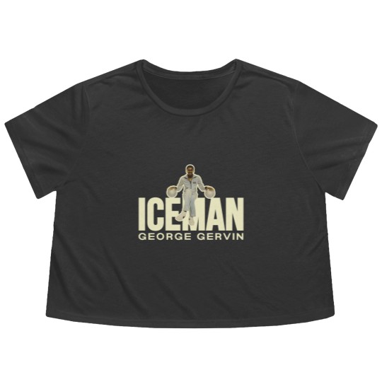 Discover Iceman George Gervin Flowy Cropped Tees