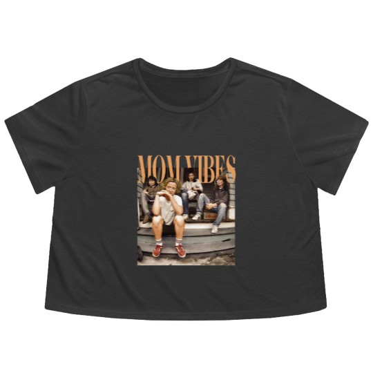 Discover Mom Vibes Thug Life  Flowy Cropped Tees, Vintage 90s Mom Vibes Flowy Cropped Tees, 90s Mom Vibes Flowy Cropped Tees