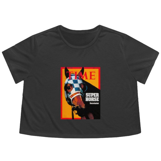Discover Secretariat Time Magazine Cover 1973 Flowy Cropped Tees