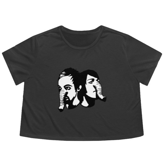 Discover Death From Above 1979 - Heads Up Elelphant Heads Fitted Flowy Cropped Tees