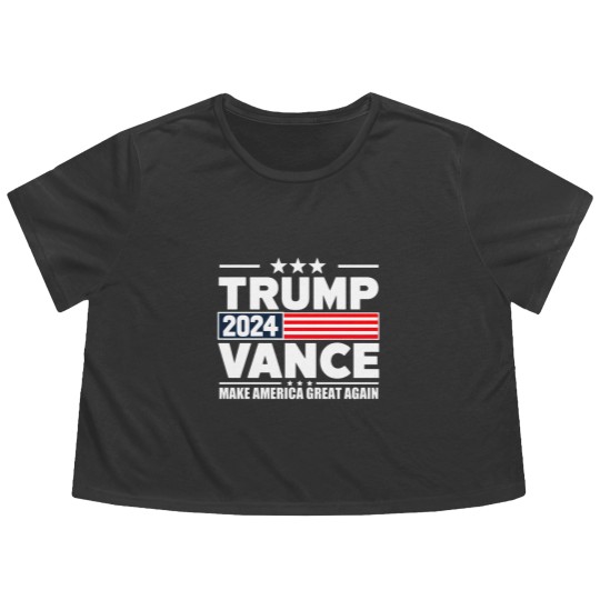 Discover Trump Vance 2024 Merchandise - Trump Vance - Flowy Cropped Tees