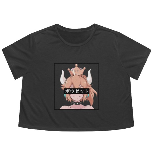 Discover Bowsette Flowy Cropped Tees
