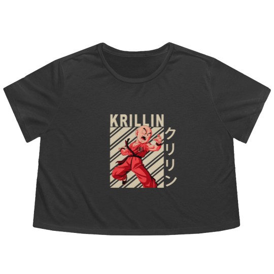Discover Krillin - Vintage Artcompressed Flowy Cropped Tees