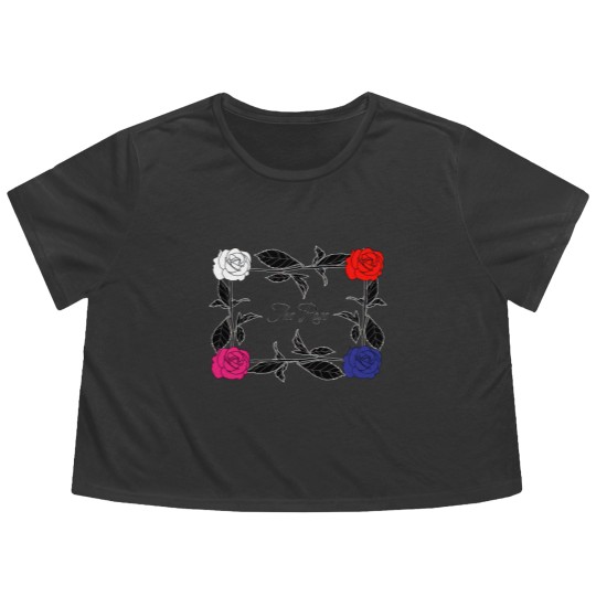 Discover The Rose Kpop Band Flowy Cropped Tees