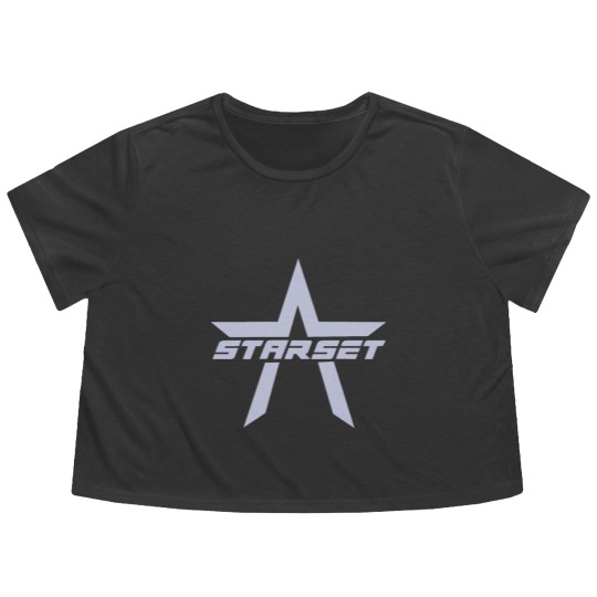 Discover Starset divisions logo Onesies Flowy Cropped Tees