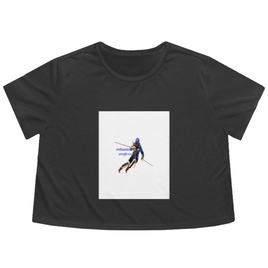 Discover Mikaela Shiffrin Graphic Flowy Cropped Tees