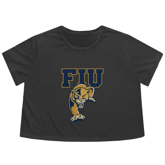 Discover Florida International University (FIU) Panthers Flowy Cropped Tees