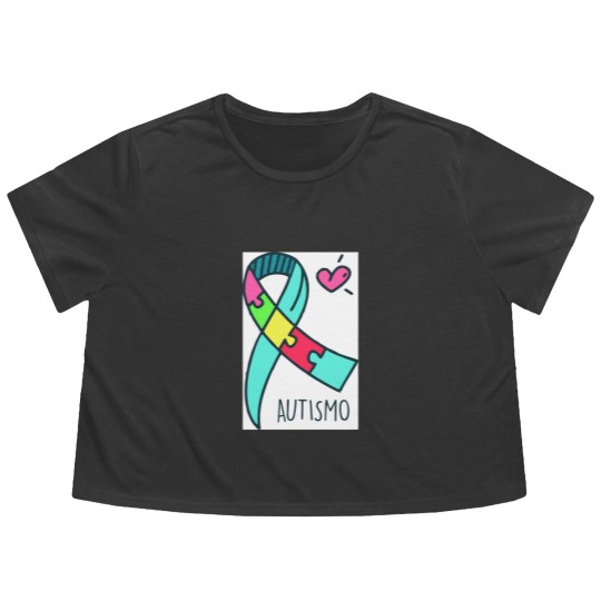 Discover Autism   Autism   Autism   Autism Flowy Cropped Tees