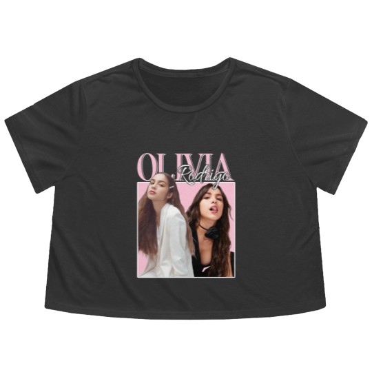 Discover Olivia Rodrigo Flowy Cropped Tees, Olivia Sour Tour Music Merch Flowy Cropped Tees, Olivia Rodrigo Flowy Cropped Tees