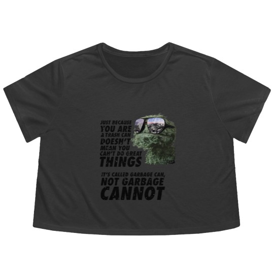 Discover Garbage Can Flowy Cropped Tees