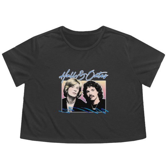 Discover Hall And Oates Flowy Cropped Tees