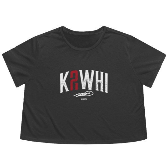 Discover Kawhi Leonard Kawhi Leonard Name Number Flowy Cropped Tees