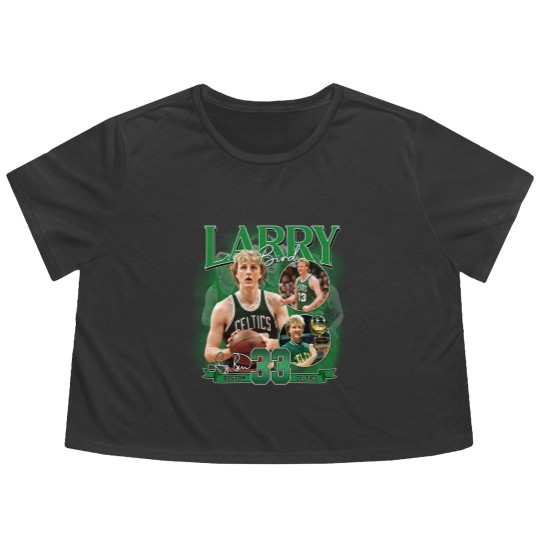 Discover Larry Bird Flowy Cropped Tees, Larry Bird Flowy Cropped Tees, Larry Bird Vintage Flowy Cropped Tees